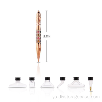 Diamond fẹlẹ 6 tọka si irin ajo pen DIY